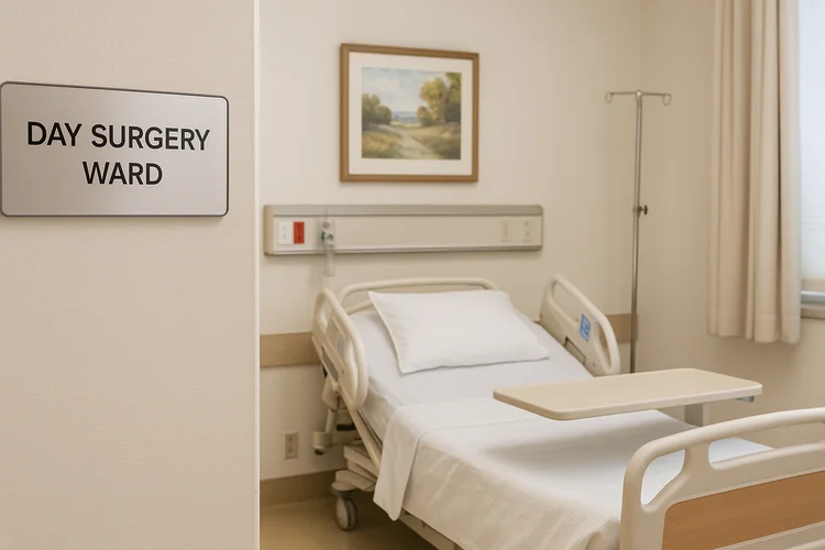 Day surgery ward in Singapore private clinic for orthopaedic surgical procedures covered by MediSave.